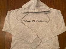 Load image into Gallery viewer, GREY &quot; CRIME OF PASSION&quot; END OF THE SEASON LIGHTWEIGHT-HOODIE
